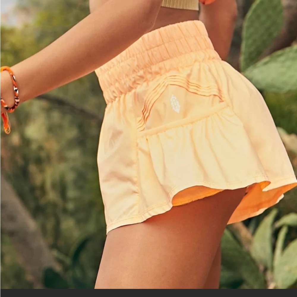 Free People Movement Get Your Flirt On shorts in Morning Sun